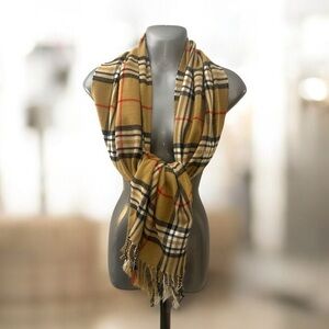 “Nova check” Style vintage plaid scarf